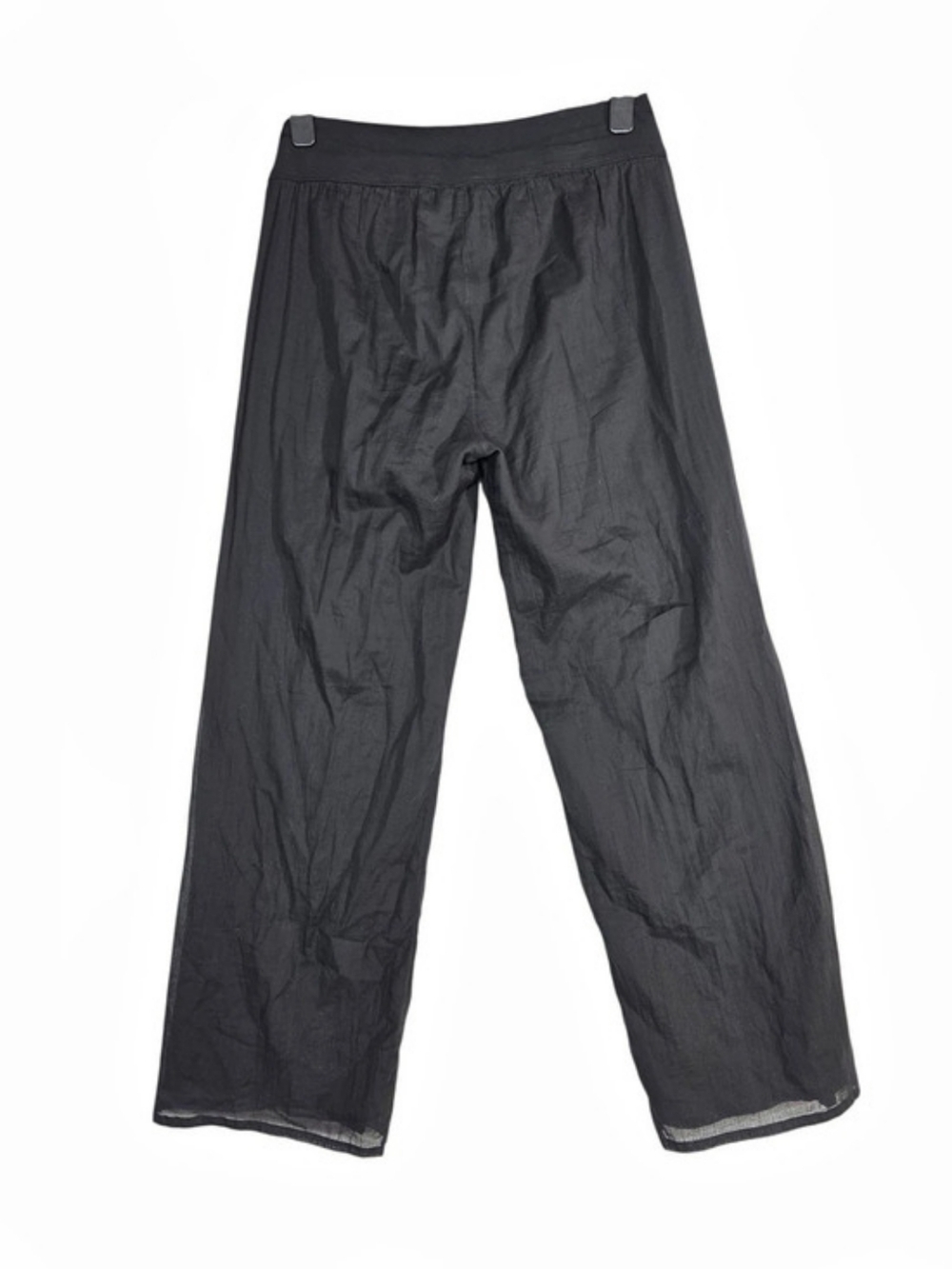 European Culture Wide Leg Pants in Black Size XXL